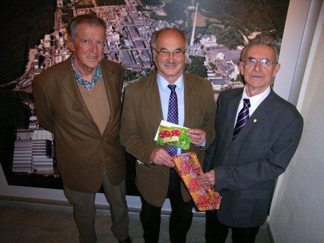 Arnold Fridgen mit Erich Kunz und Dr. Luis Herz
